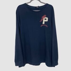 Polo by Ralph Lauren Mens Vintage Navy Blue Long Sleeve Shirt